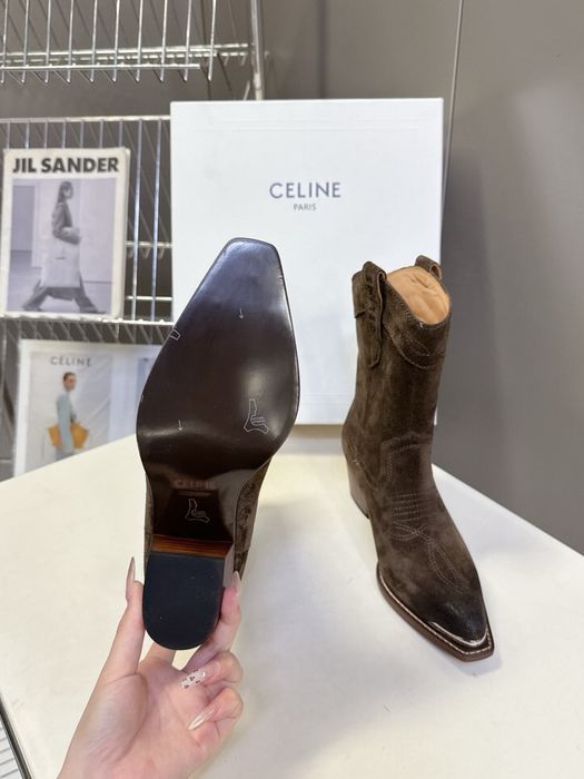 Ковбойські чоботи, козаки натуральна замша Celine