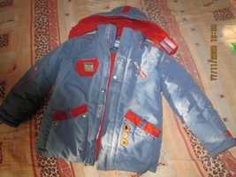 Фирменная зимняя курточка на мальчика 5-8 лет