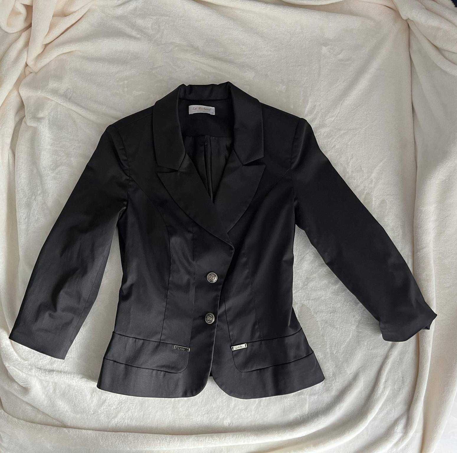 żakiet marynarka 3/4 rękawy la richesse fashion s 36