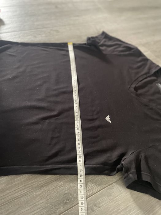 Emporio Armani T-shirt męski czarny logowany S