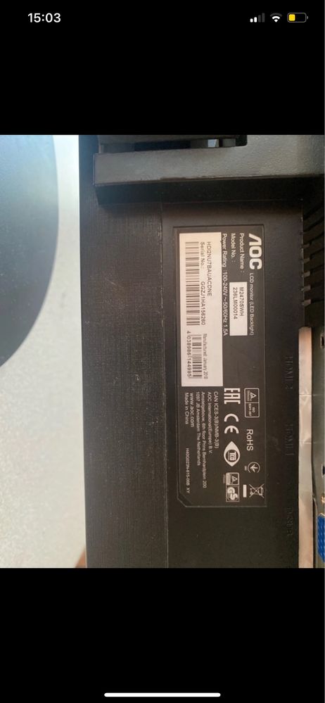 Monitor AOC M2470SWH