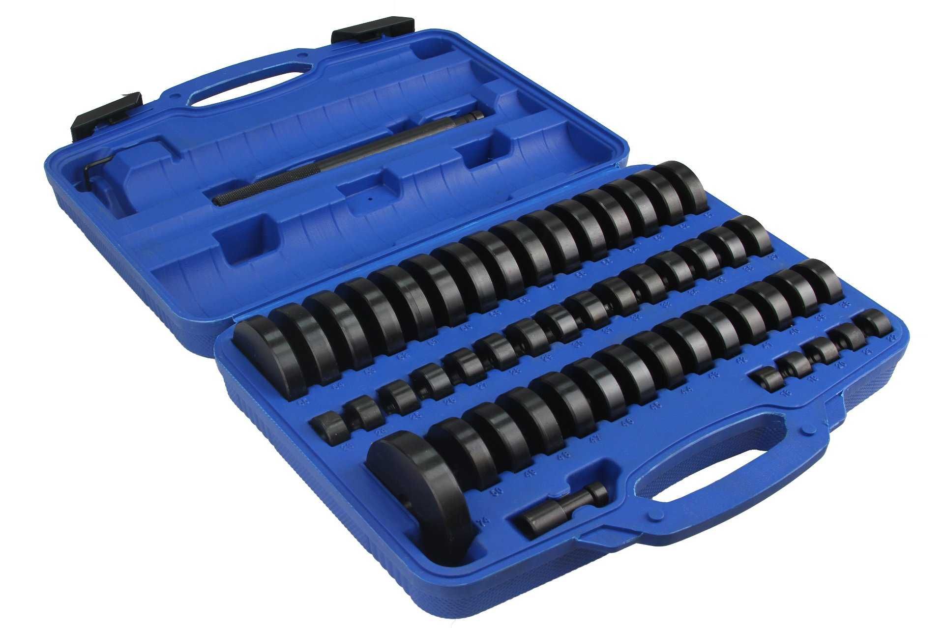 MAR-POL Ściągacz Tulei Łożysk Gum Adaptery 18-74mm 52el Zestaw M66775