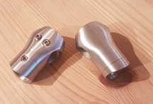 Uchwyt narożnikowy Q-railing Ø12,0/Ø42,4 mm, AISI 316, szlifowany
