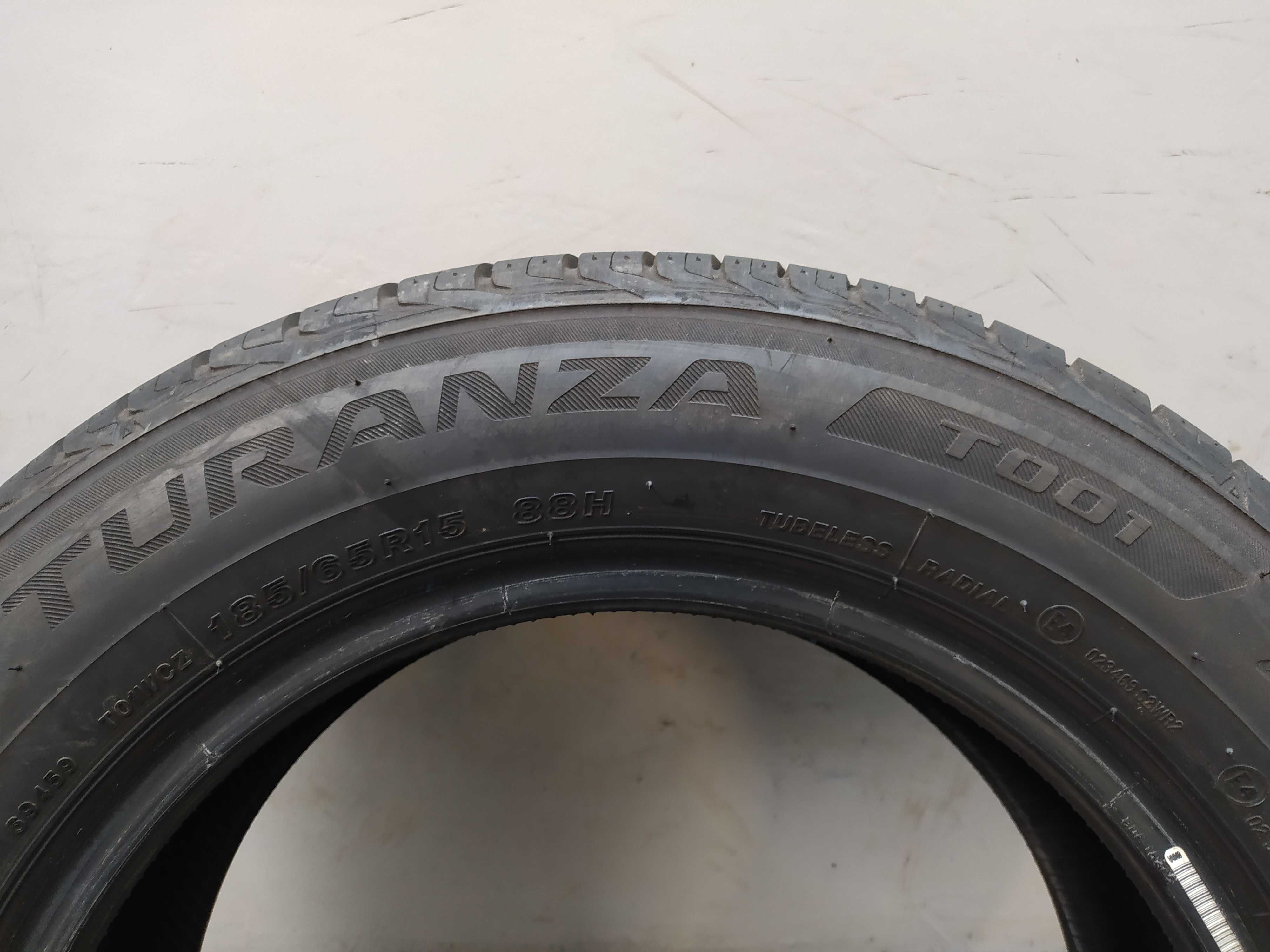 1x185/65R15 Bridgestone Turanza T001, 2017 rok, 88H, bieżnik 7mm