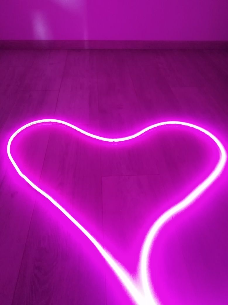 LED NEON Неонова стрічка 5 метрів Рожева гнучкий неон Рожева