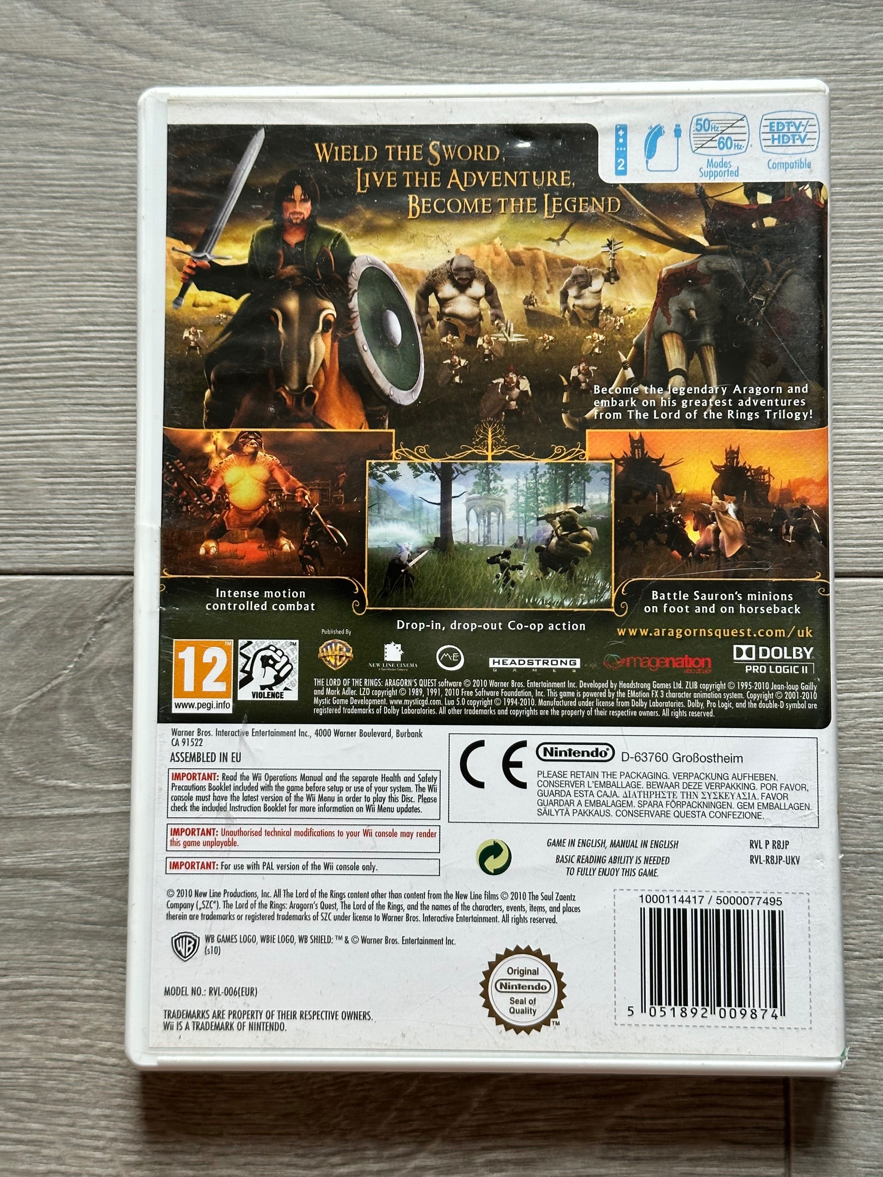 The Lord of the Rings: Aragon’s Quest / Wii