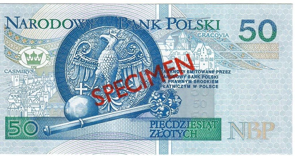 Banknot Polski 50 zł 1994 r. Rzadkość