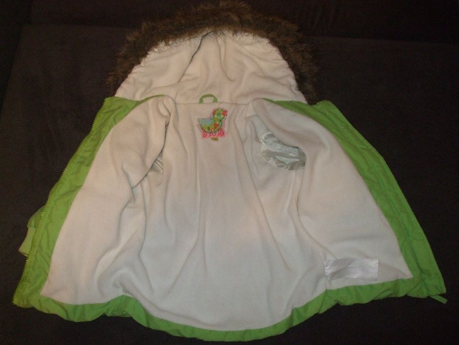 dziewczęca kurtka zimowa 86 cm