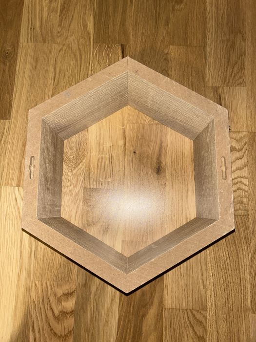 Zestaw trzech półek heksagonalnych