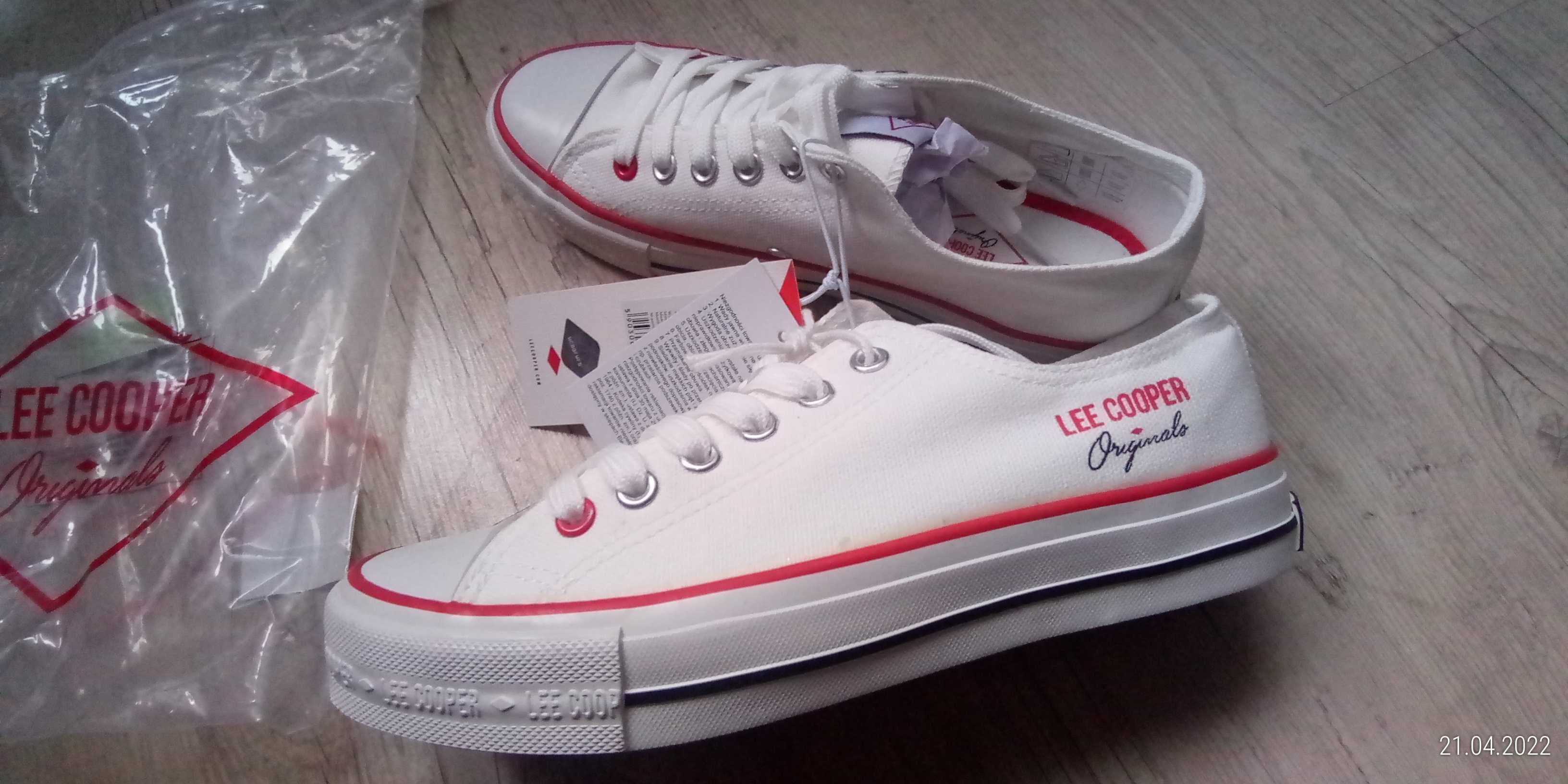 NOWE tenisówki LeeCooper + Tommy Hilfiger i Converse rozm 37 i 7.5