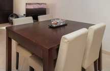 Mesa Madeira wengue com 4 cadeiras marca jjlouro