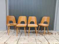 Krzesła Oswald Haerdtl TON Thonet lata 60 vintage design Czechy