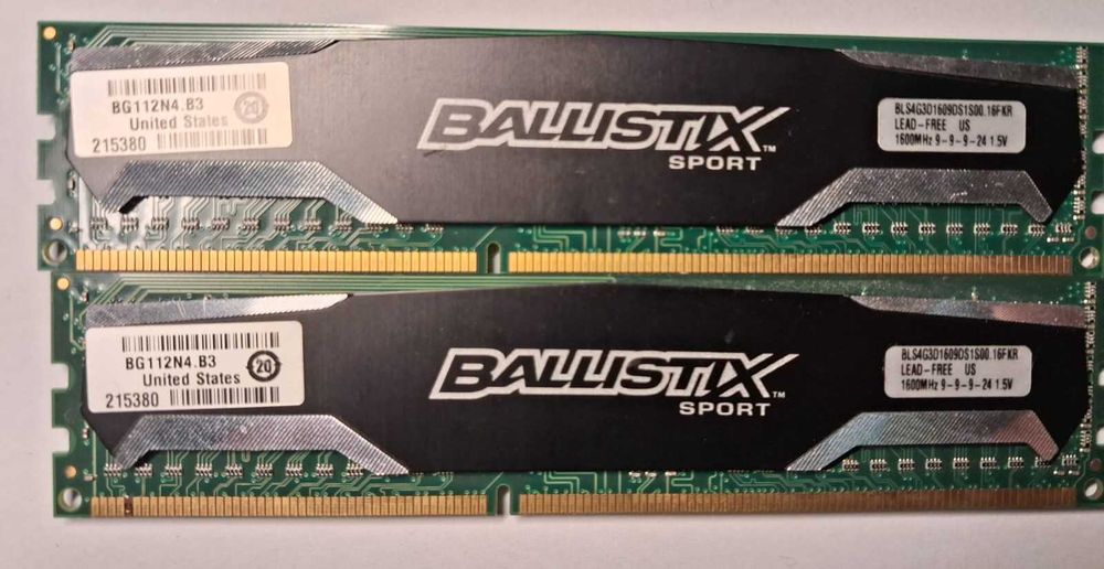 Pamięć RAM DDR3 16GB (4x4GB) Ballistix Sport