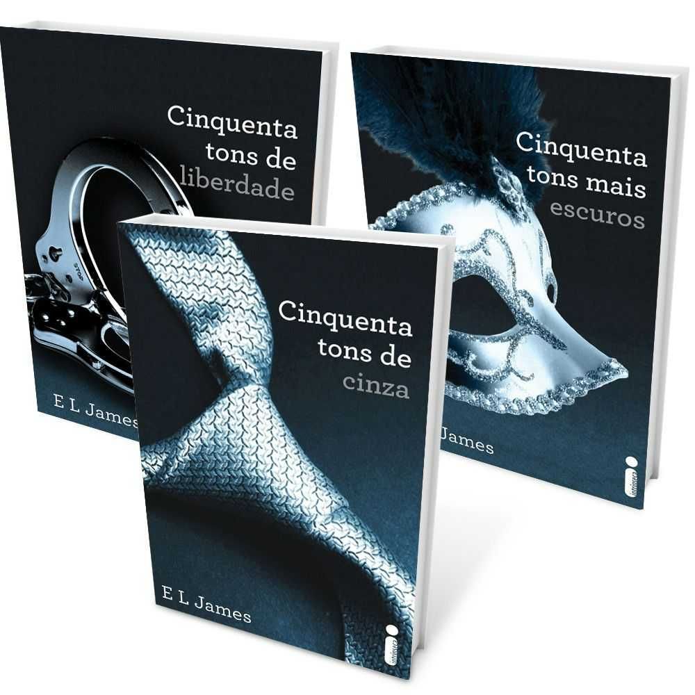 "As cinquenta sombras de grey" - Coleção de 3 livros