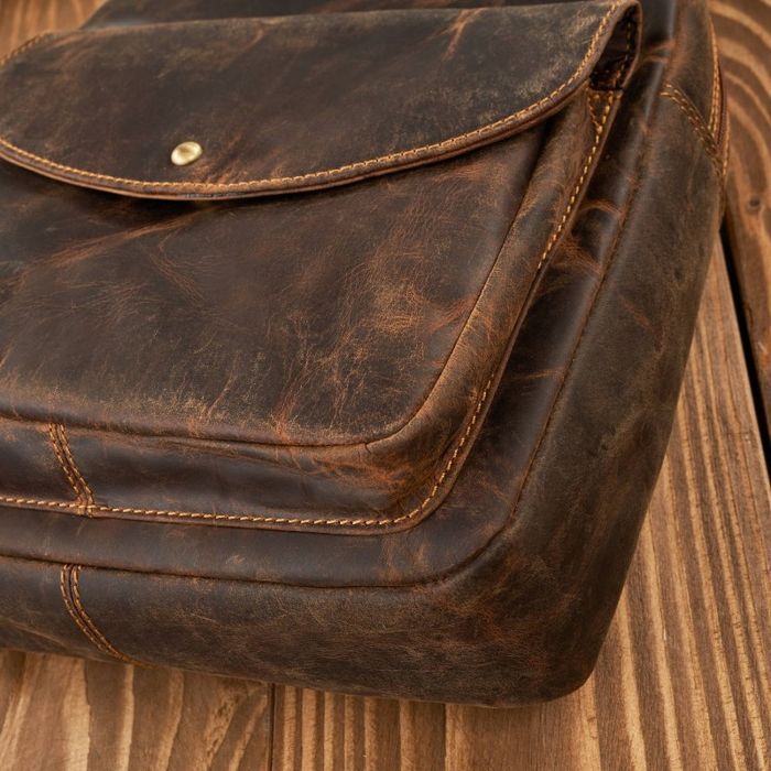 Plecak damski retro vintage brązowy T-18-BR