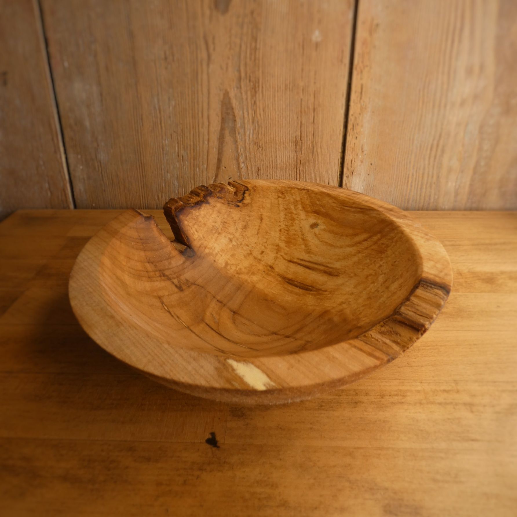 Miska misa drewniana klon handmade wooden bowl boho rękodzieło etno