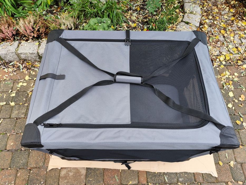 Materiałowy transporter dla psów, kojec 91x62x59 cm używany