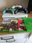 X box one plus gry i trzy kontrolery