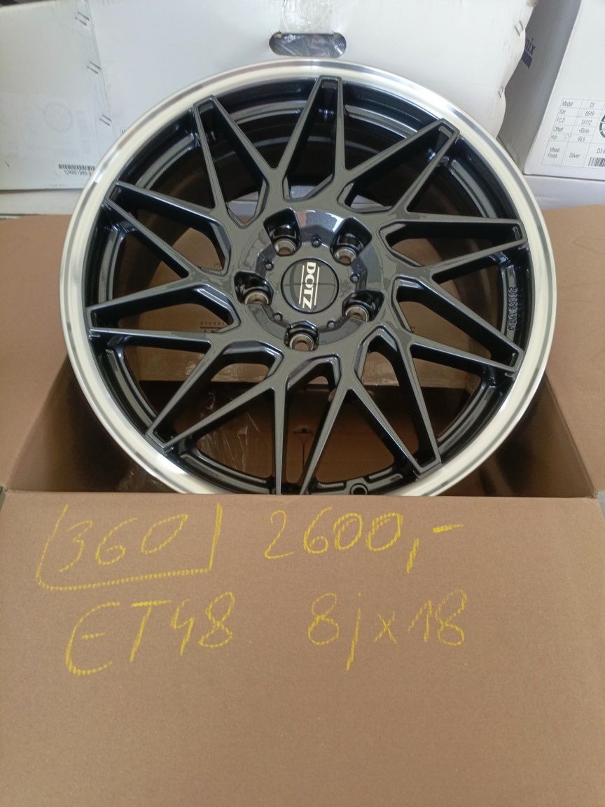 Nowe felgi aluminiowe DOTZ 8jx18 et48 5x114,3 Kia Hyundai Mazda Toyota