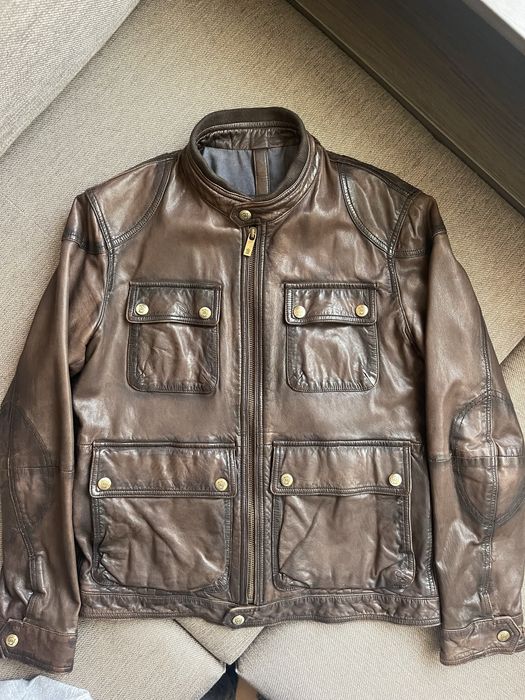 Продам  мужскую кожаную куртку Massimo Dutti в хорошем состоянии