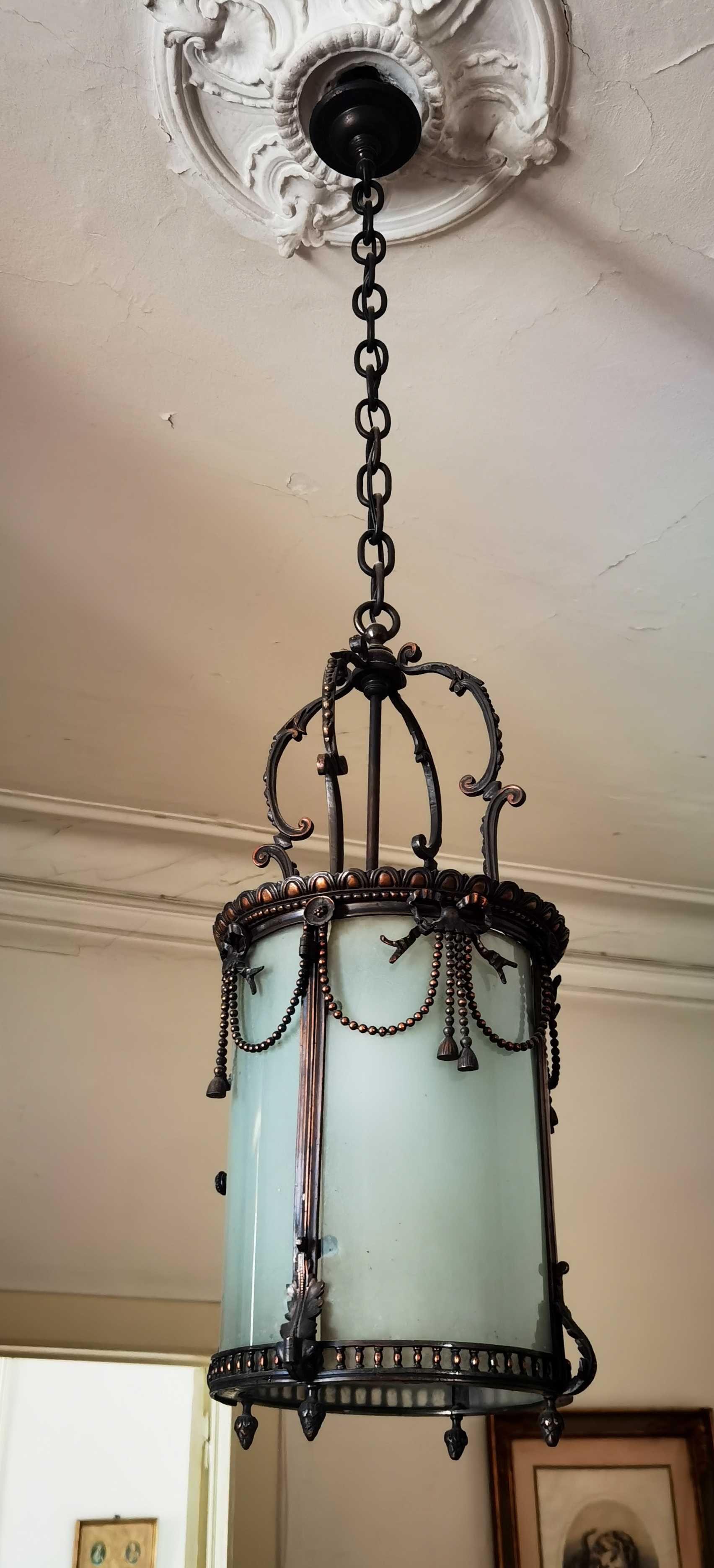 Lanterna de teto  estilo vitoriana , 1800's