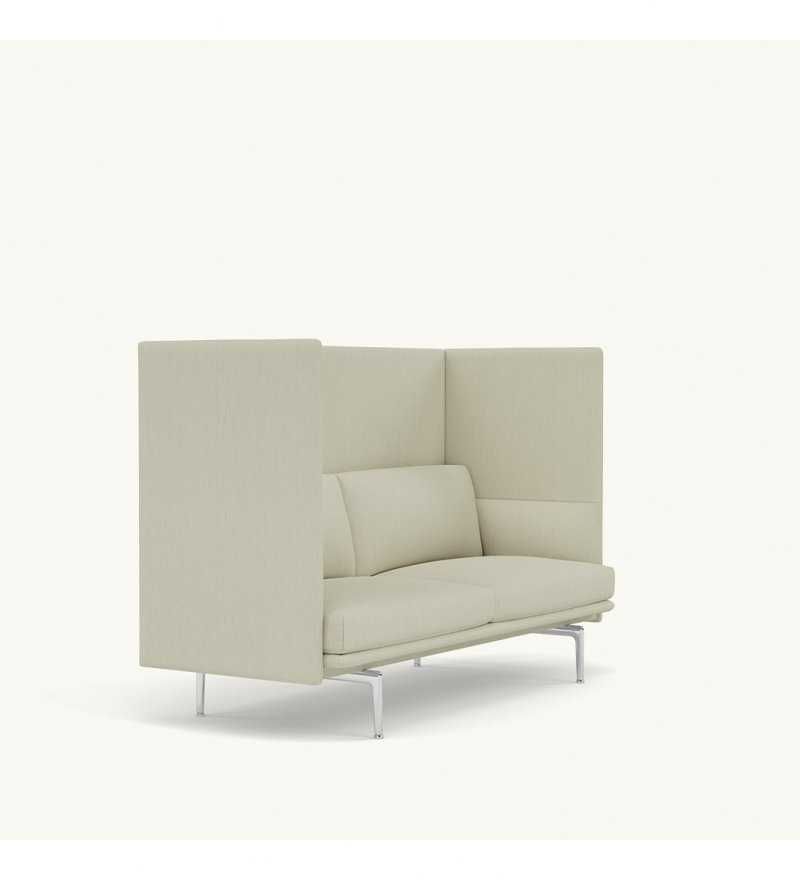 Duńska sofa 2-os. Outline Highback Muuto - idealna do biura, hotelu