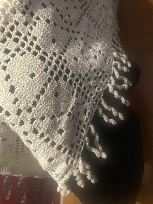 Colcha croche feita a mao