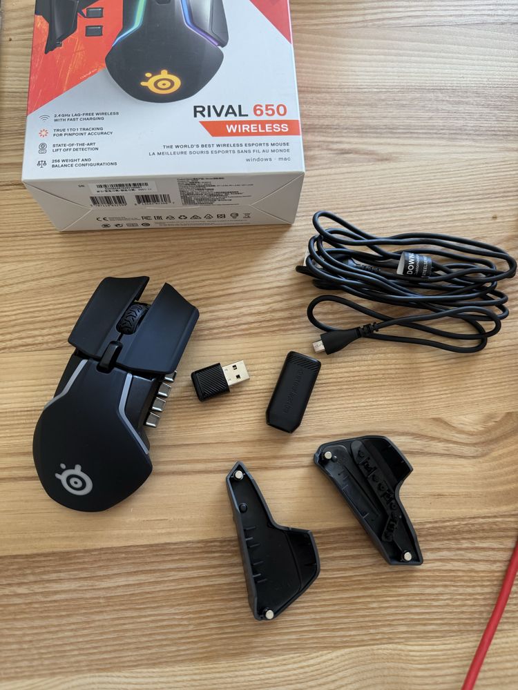 Mysz gamingowa Steelseries Rival 650 bezprzewodowa jak nowa