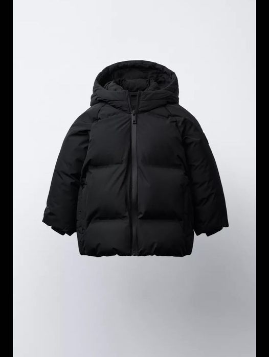 Дитяча водовідштовхувальна куртка Zara,  86 розміру, чорна, зимова