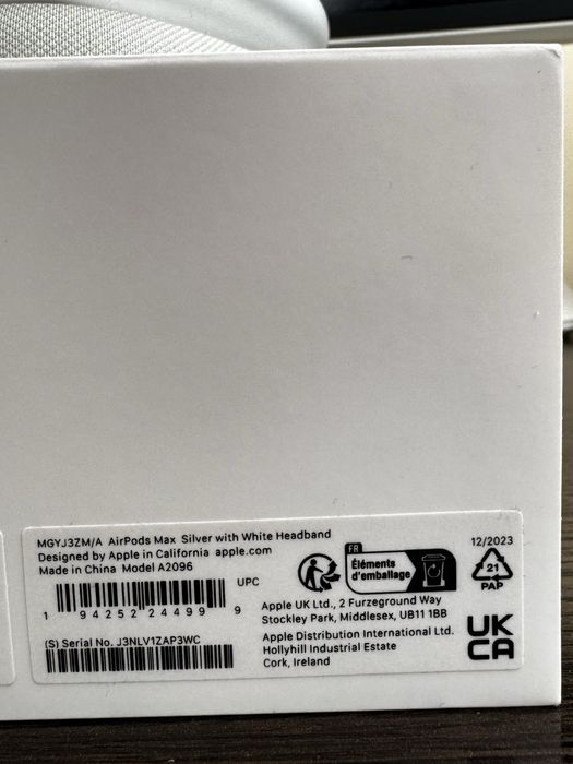 Навушники Airpods Max Silver