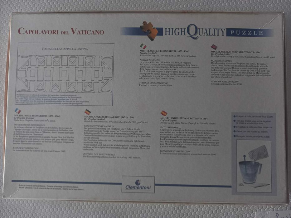 Puzzle 500 Peças - Clementoni (Portes incluídos)