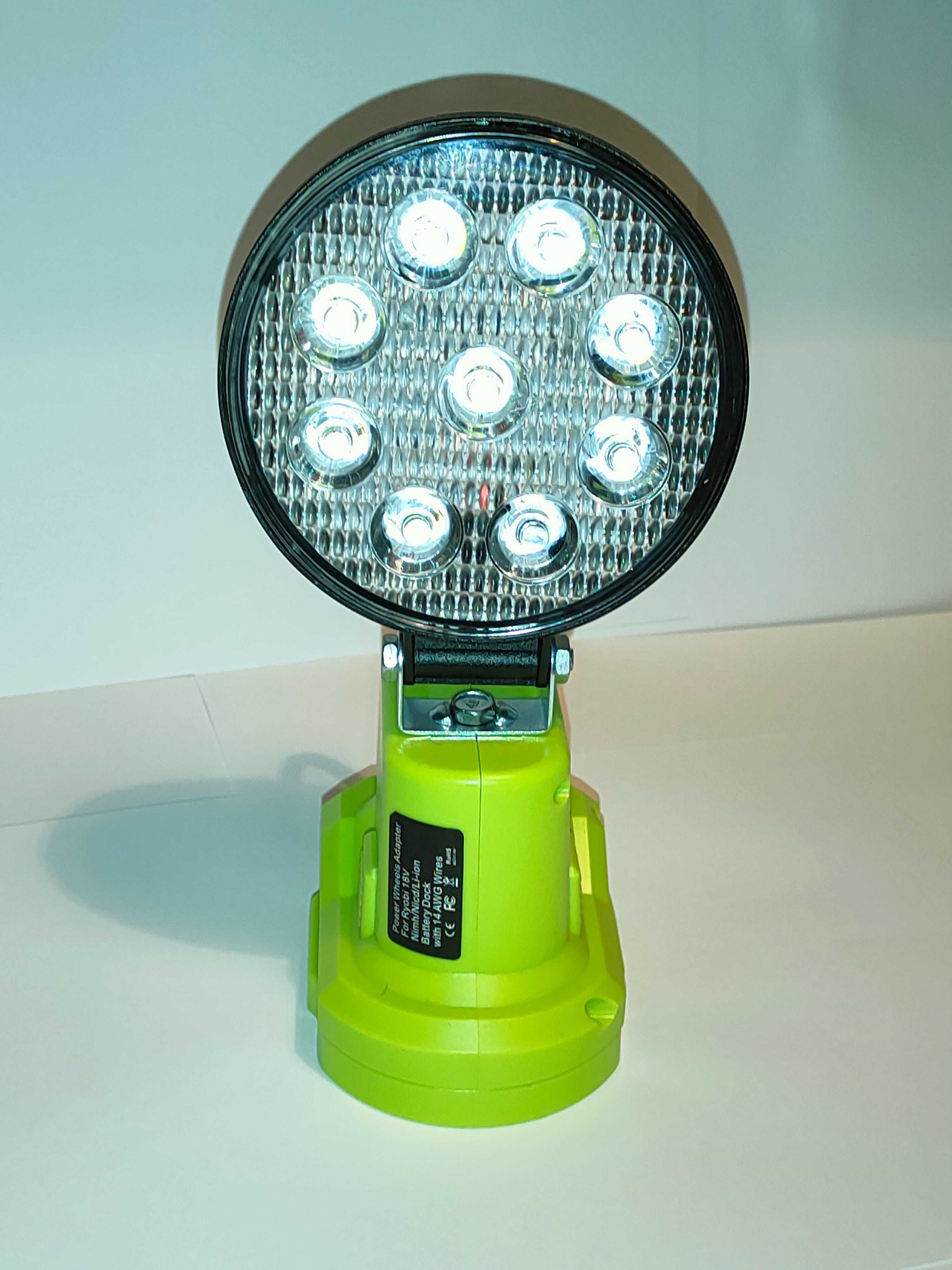 LAMPA robocza 9 LED halogen 27W do RYOBI ONE PLUS + 18V