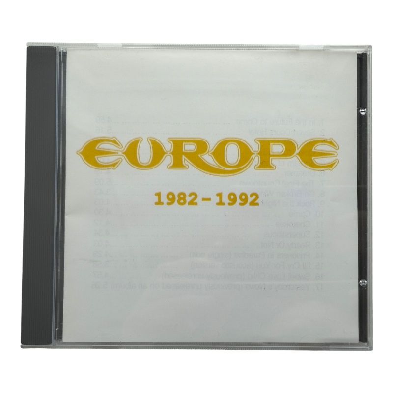 Europe - 1982-1992 *1993 Sony Music Лицензия "Росток-Рекордс"