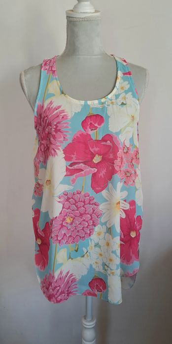 Top estampado aberto de  tam. Unico