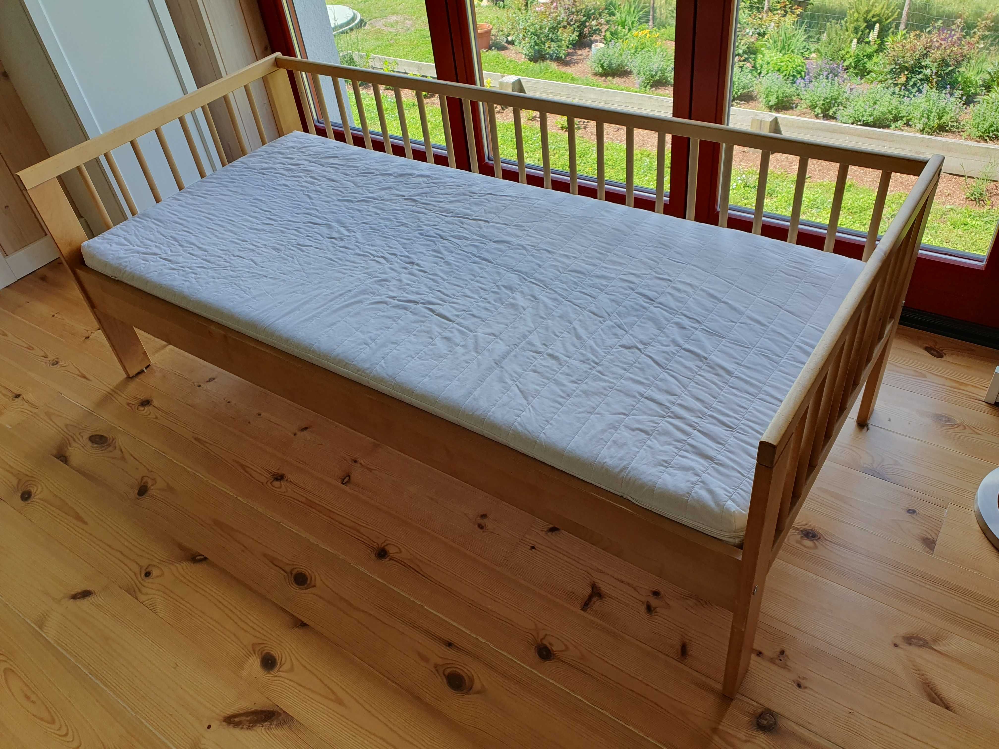 Łóżko dziecięce IKEA Gulliver 70 x 160 cm + materac + ochraniacz