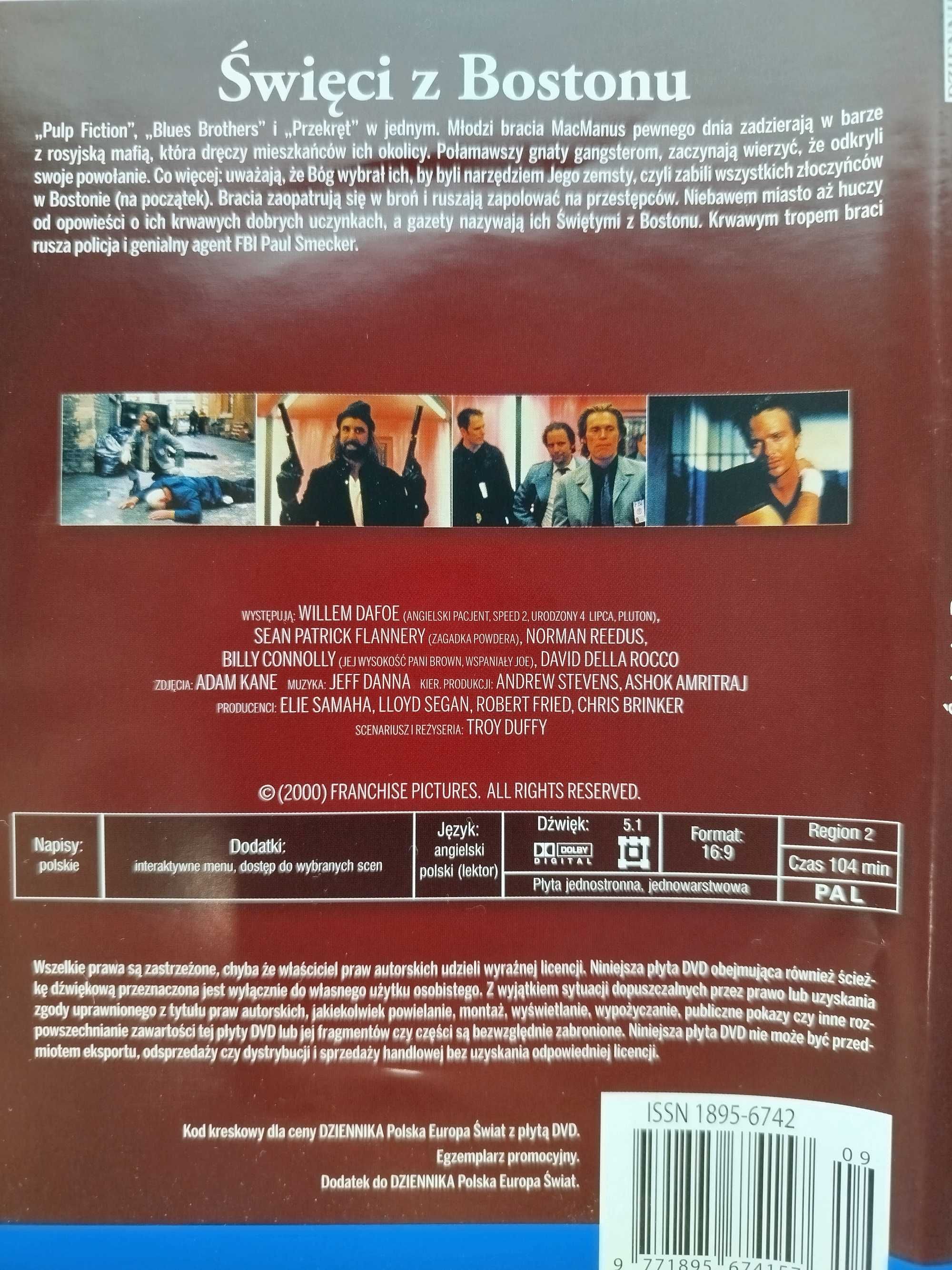 Święci z Bostonu DVD Fabryka Sensacji II Dafoe Flannery Duffy