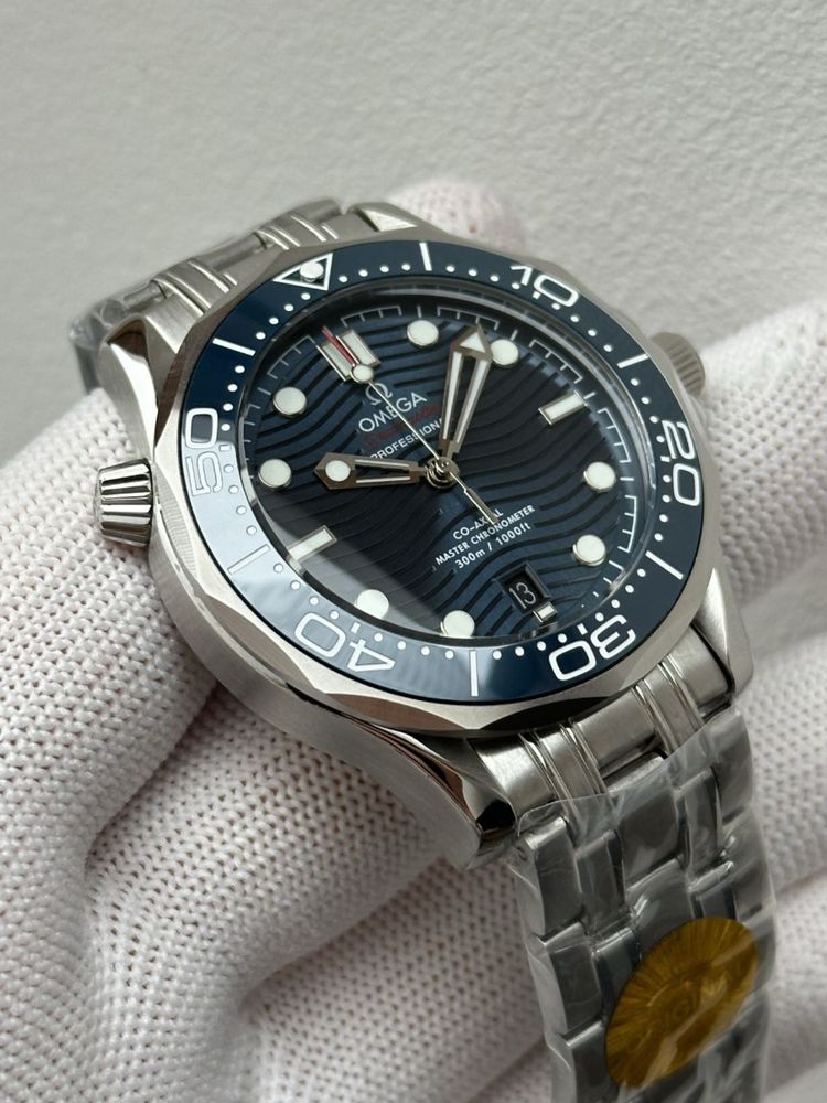 Мужские механические часы Omega Seamaster Blue 300m