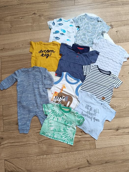 Zestaw mix pakiet ubrań T-shirty chłopięce Mix marek 62 cm