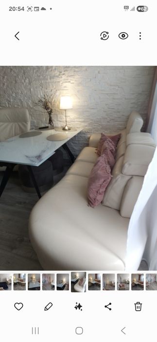 Skóra naturalna 2 fotele i sofa