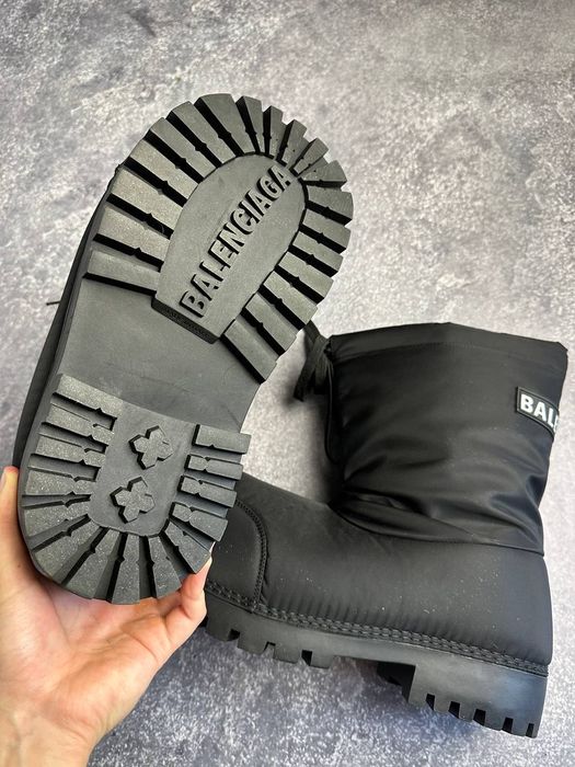 BALENCIAGA SKI BOOTS Alaska fur черные чорні ботинки буты opium 43 44