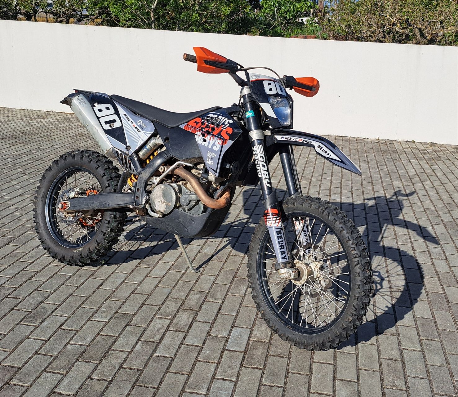 KTM 450 EXC-R matriculada 2010 jantes supermotard averbadas