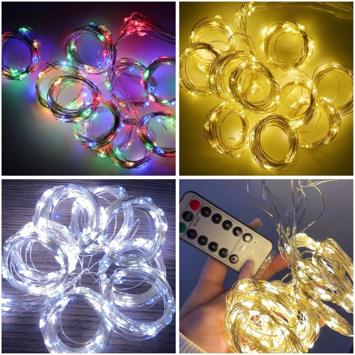 Акція! Гірлянда шторка 3*3м, 3*2м, біла жовта ОПТ