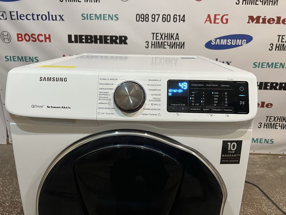 Пральна машина з сушкою Samsung WD81N642OOW з Німеччини