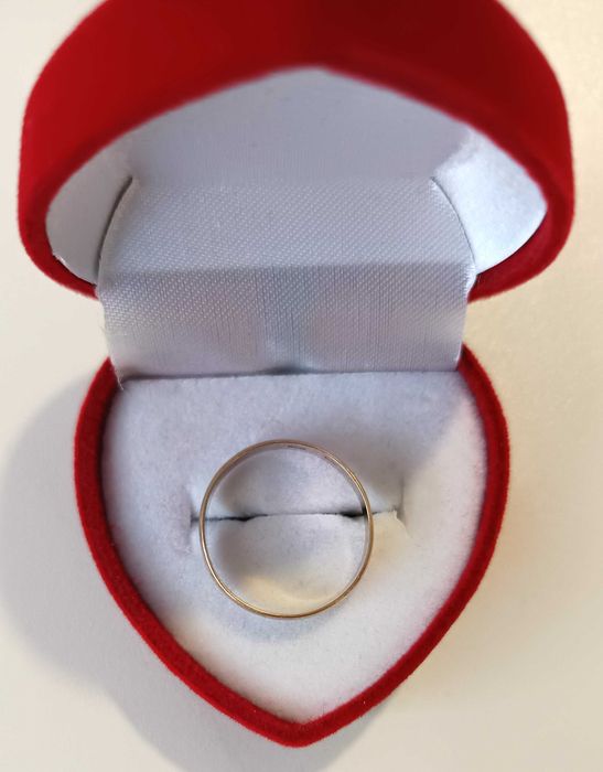 ZŁOTA Obrączka Ślubna Klasyczna 4 MM Półokrągła 585 r19 1,93g