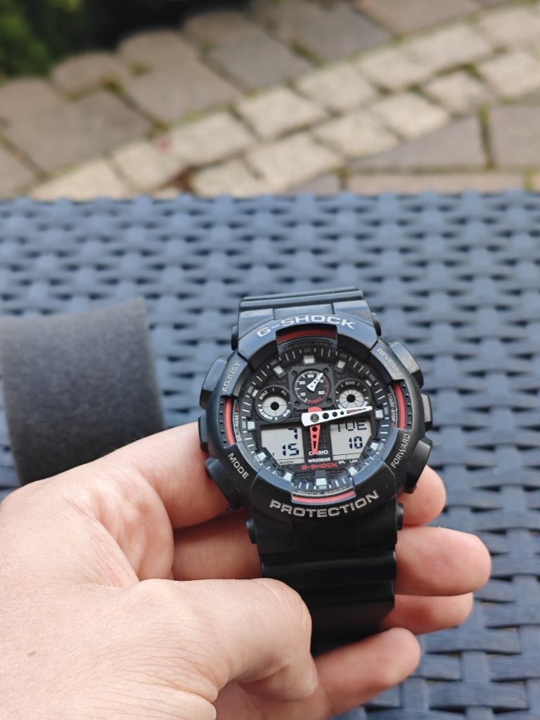 Casio G-Shock GA-100 czarny | nowa bateria | bardzo dobry stan