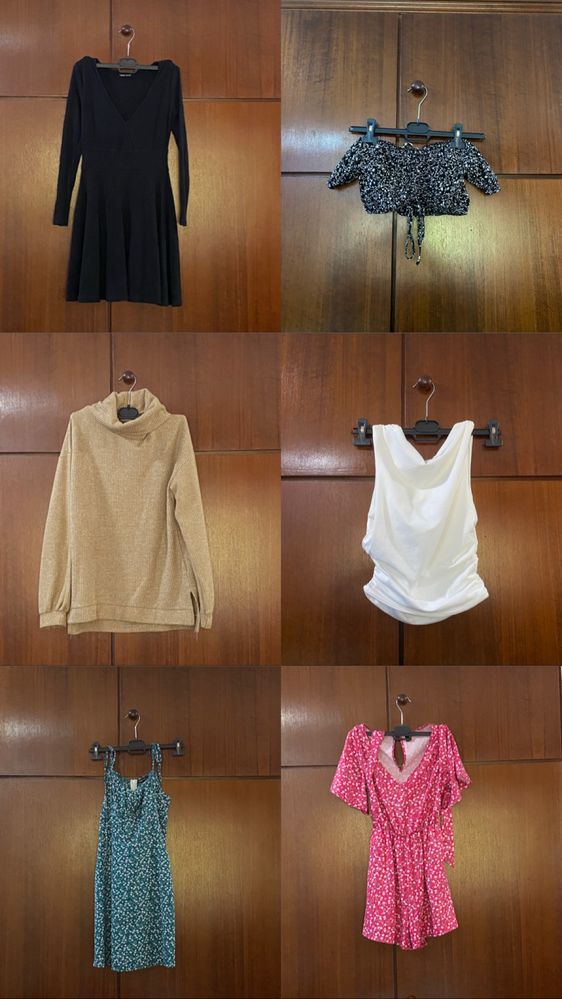 Lote de roupa feminina + acessorios (mais de 40 peças desde o Xs ao M)