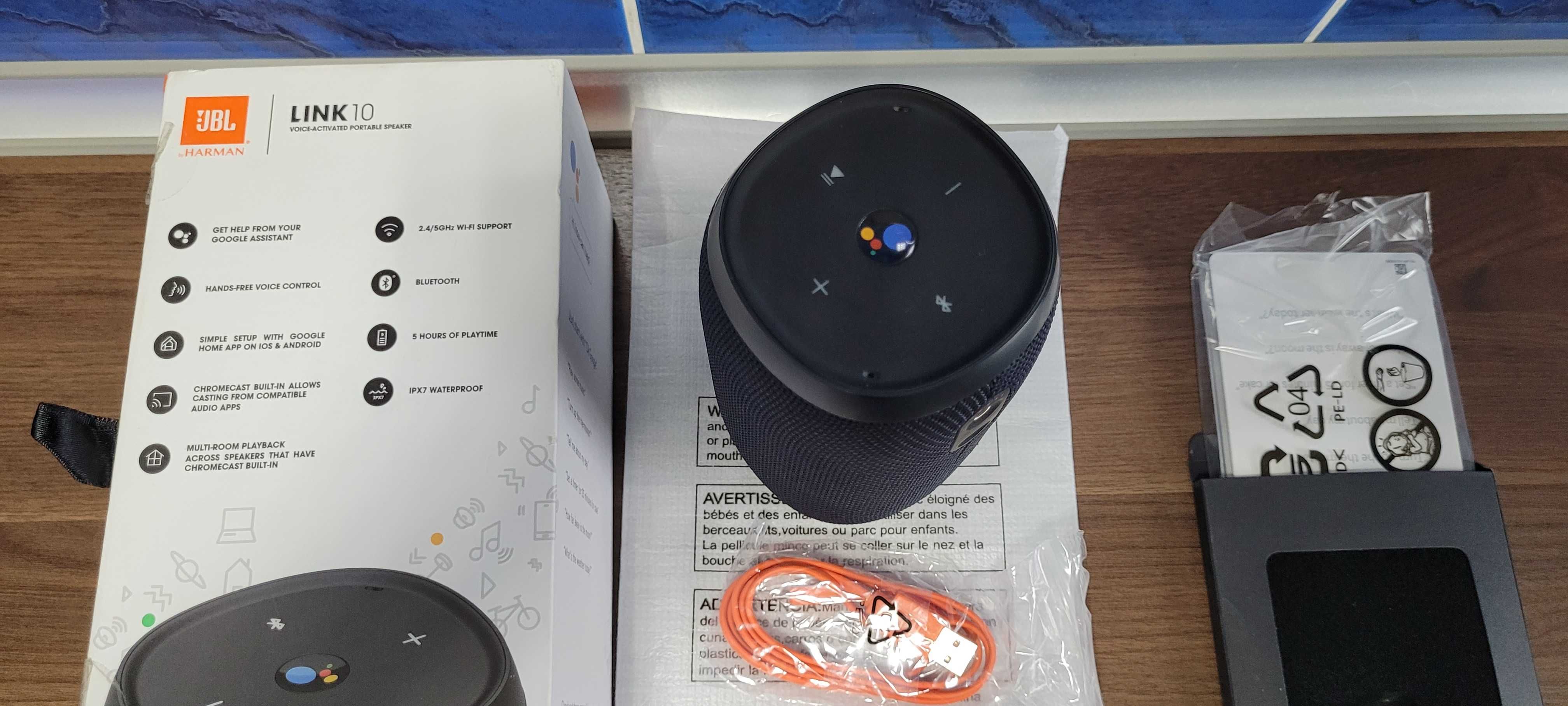 JBL Link 10 - Bluetooth, Asystent Google.