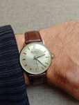 wyśmienity OMIKRON mechaniczny zegarek nakręcany SWISS MADE retro