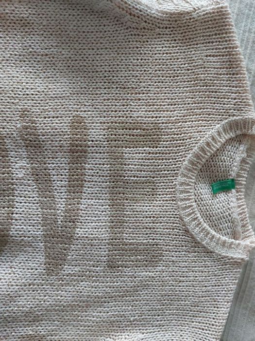 Camisolinha de malha Benetton cinza prata