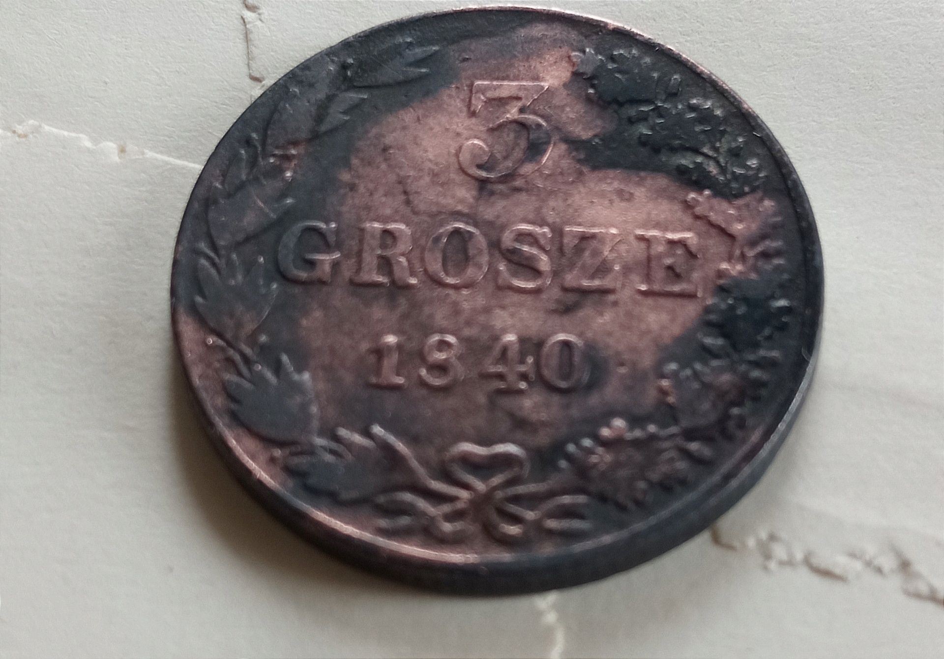 3 gr 1840 księstwo Warszawskie.